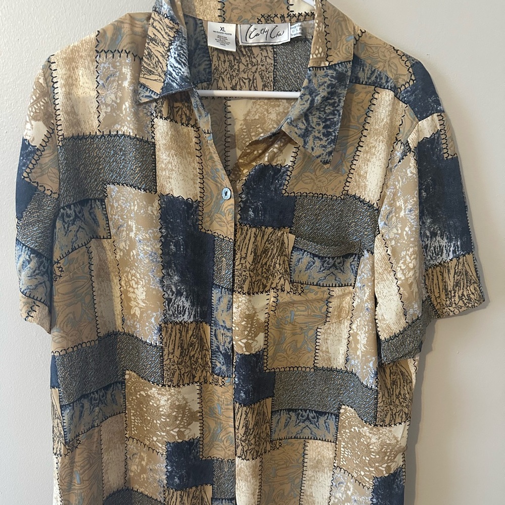 Earth tone button up
